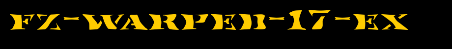 FZ-WARPED-17-EX.ttf
(Art font online converter effect display)
