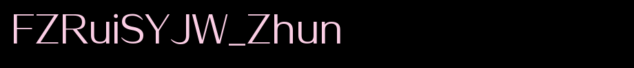 FZRuiSYJW_Zhun_ founder font
(Art font online converter effect display)