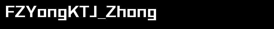 FZYongKTJ_Zhong_ founder font
(Art font online converter effect display)