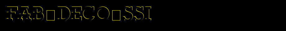 Fab-Deco-SSi.ttf
(Art font online converter effect display)