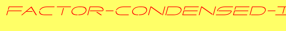 Factor-Condensed-Italic.ttf(字体效果展示)