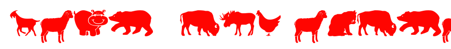 Farm-Wild-Animals.ttf
(Art font online converter effect display)