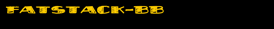 FatStack-BB.ttf(艺术字体在线转换器效果展示图)