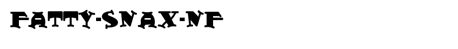 Fatty-Snax-NF.ttf(艺术字体在线转换器效果展示图)