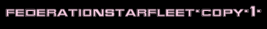 FederationStarfleet-copy-1-.ttf(艺术字体在线转换器效果展示图)