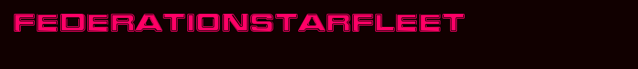 FederationStarfleet.ttf(字体效果展示)