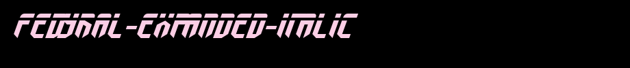 Fedyral-Expanded-Italic.ttf(艺术字体在线转换器效果展示图)