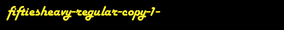 FiftiesHeavy-Regular-copy-1-.ttf(字体效果展示)