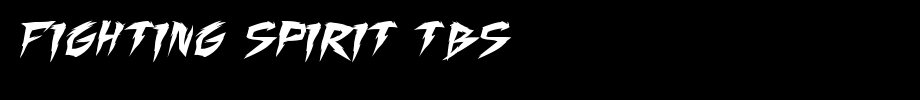 Fighting-Spirit-TBS.ttf(字体效果展示)