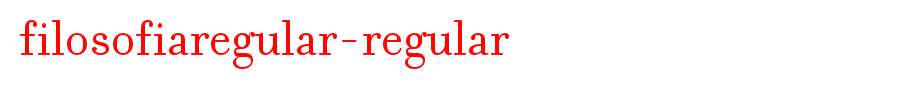 FilosofiaRegular-Regular.ttf(字体效果展示)