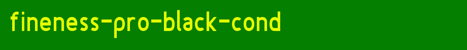 Fineness-Pro-Black-Cond.otf
(Art font online converter effect display)