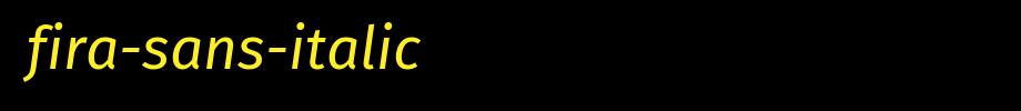 Fira-Sans-Italic.ttf(艺术字体在线转换器效果展示图)