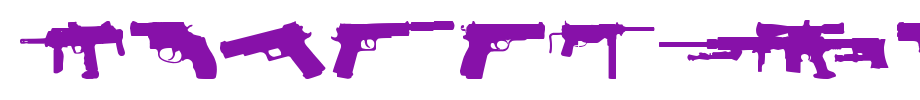 Fireguns-tfb.ttf(艺术字体在线转换器效果展示图)