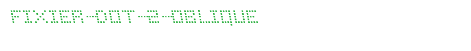 Fixier-Dot-2-Oblique.ttf
(Art font online converter effect display)