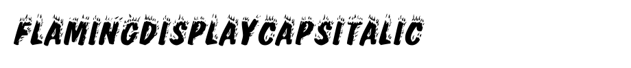 FlamingDisplayCaps-Italic.ttf(字体效果展示)