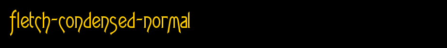 Fletch-Condensed-Normal.ttf(艺术字体在线转换器效果展示图)