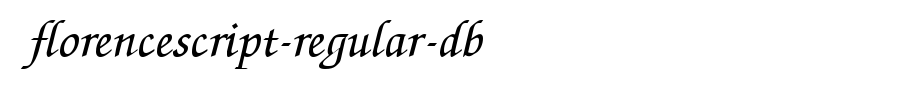 FlorenceScript-Regular-DB.ttf(艺术字体在线转换器效果展示图)