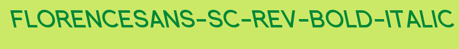 Florencesans-SC-Rev-Bold-Italic.ttf
(Art font online converter effect display)