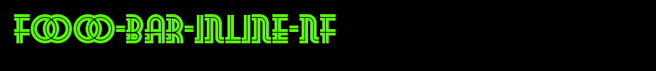 Foo-Bar-Inline-NF.ttf(艺术字体在线转换器效果展示图)