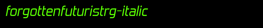 ForgottenFuturistRg-Italic.ttf
(Art font online converter effect display)