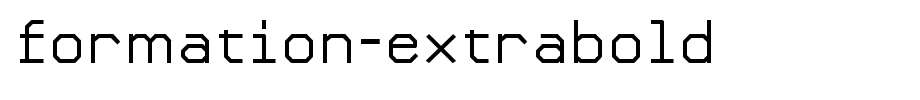 Formation-ExtraBold.ttf(艺术字体在线转换器效果展示图)
