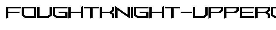 FoughtKnight-UpperCut_英文字体字体效果展示