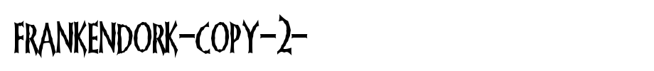 FrankenDork-copy-2-.ttf(字体效果展示)