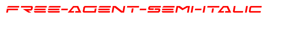 Free-Agent-Semi-Italic.ttf(艺术字体在线转换器效果展示图)