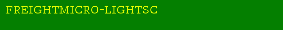 FreightMicro-LightSC.ttf(艺术字体在线转换器效果展示图)