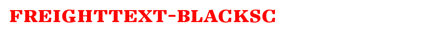 FreightText-BlackSC.ttf
(Art font online converter effect display)