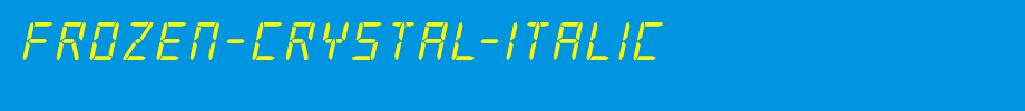 Frozen-Crystal-Italic.ttf(艺术字体在线转换器效果展示图)