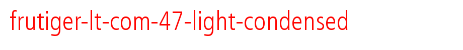 Frutiger-LT-Com-47-Light-Condensed.ttf(字体效果展示)