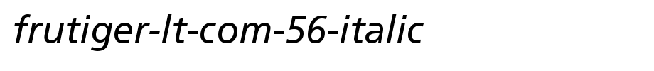 Frutiger-LT-Com-56-Italic.ttf(字体效果展示)