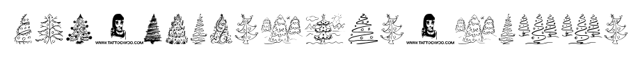 Fun-Christmas-Trees.otf(字体效果展示)