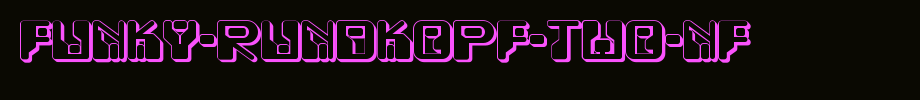 Funky-Rundkopf-Two-NF.ttf
(Art font online converter effect display)