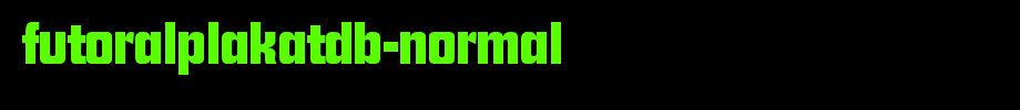 FutoralPlakatDB-Normal.ttf(字体效果展示)