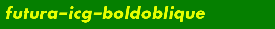 Futura-ICG-BoldOblique.ttf
(Art font online converter effect display)