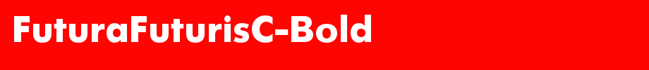 FuturaFuturisC-Bold_ English font