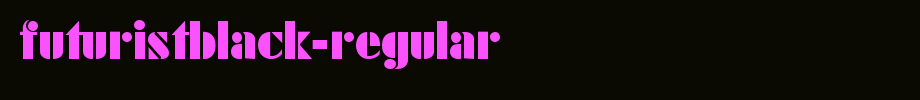 FuturistBlack-Regular.ttf
(Art font online converter effect display)