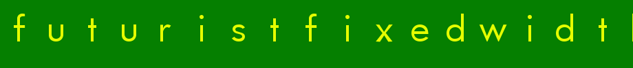 FuturistFixedWidth-Regular.ttf(字体效果展示)