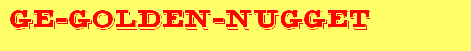 GE-Golden-Nugget.ttf(艺术字体在线转换器效果展示图)