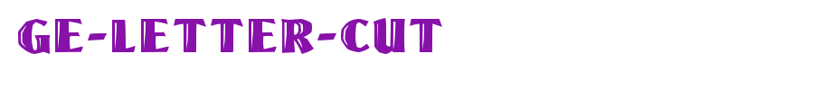 GE-Letter-Cut.ttf
(Art font online converter effect display)
