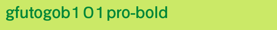 日本外字集字体系列GFutoGoB101Pro-Bold.otf(字体效果展示)