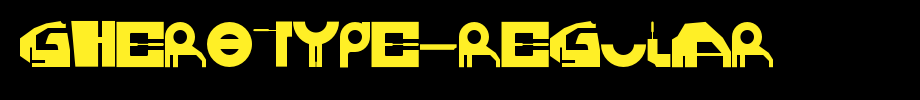 GHEROTYPE-REGULAR.otf(字体效果展示)