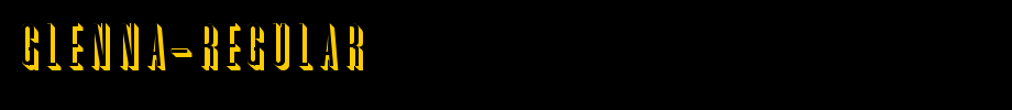 GLENNA-Regular.ttf(艺术字体在线转换器效果展示图)