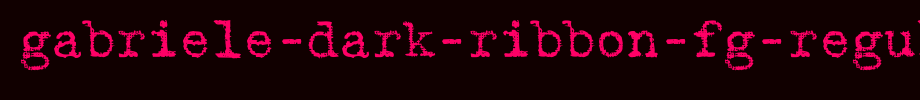 Gabriele-Dark-Ribbon-FG-Regular.ttf
(Art font online converter effect display)