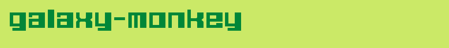 Galaxy-Monkey.ttf(字体效果展示)