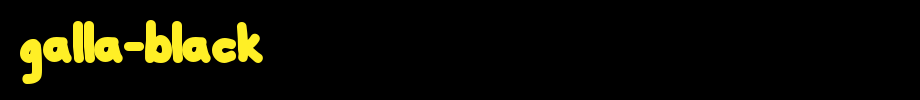 Galla-Black.ttf(艺术字体在线转换器效果展示图)