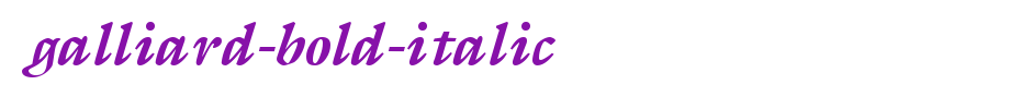 Galliard-Bold-Italic.ttf(艺术字体在线转换器效果展示图)