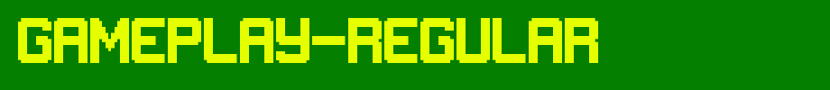 Gameplay-Regular.ttf(字体效果展示)